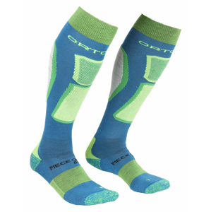 Pánské ponožky Ortovox Ski Rock'n'wool Socks Velikost ponožek: 39-41 / Barva: modrá/zelená
