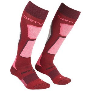 Dámské ponožky Ortovox W's Ski Rock'n'Wool Socks Velikost ponožek: 42-44 / Barva: červená/růžová