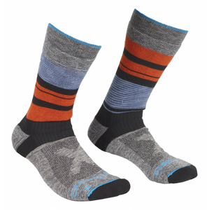 Ponožky Ortovox All Mountain Mid Socks Warm M Velikost ponožek: 45-47 / Barva: šedá/modrá