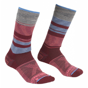 Ponožky Ortovox All Mountain Mid Socks Warm W Velikost ponožek: 42-44 / Barva: vínová