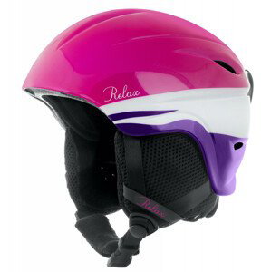 Dětská lyžařská přilba Relax Twister Velikost helmy: 53-56 cm / Barva: růžová/fialová