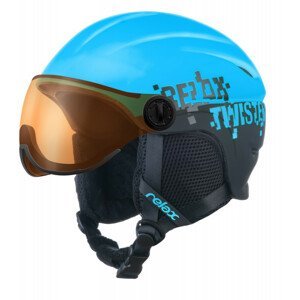 Dětská lyžařská přilba Relax Twister Visor Velikost helmy: 53-56 cm / Barva: modrá/černá