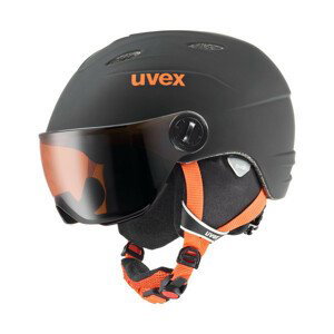 Lyžařská přilba Uvex Junior Visor Pro Velikost helmy: 54-56 cm / Barva: černá
