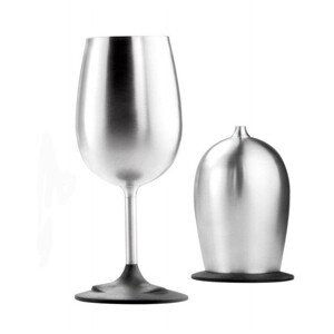 Sklenička GSI Outdoors Glacier Stainless Nesting Wine Barva: stříbrná