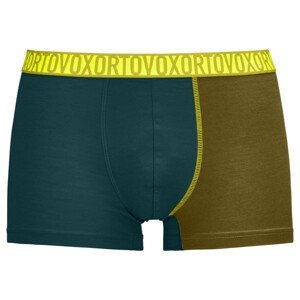 Pánské boxerky Ortovox 150 Essential Trunks M Velikost: L / Barva: černá/hnědá