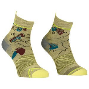 Pánské ponožky Ortovox Alpine Light Quarter Socks M Velikost ponožek: 45-47 / Barva: zelená