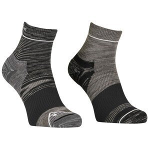 Pánské ponožky Ortovox Alpine Quarter Socks M Velikost ponožek: 45-47 / Barva: černá/šedá