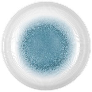 Talíř Brunner Deep plate white-blue Barva: bílá/modrá