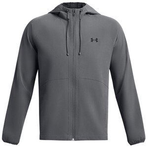 Pánská jarní bunda Under Armour Stretch Woven Windbreaker Velikost: XXL / Barva: šedá