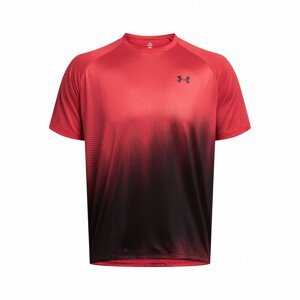 Pánské funkční triko Under Armour Tech Fade SS Velikost: M / Barva: červená/černá