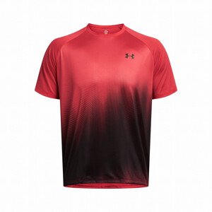 Pánské funkční triko Under Armour Tech Fade SS Velikost: XXL / Barva: červená/černá