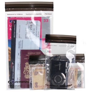 Cestovní pouzdro na doklady LifeVenture DriStore LocTop Bags, For Valuables Barva: šedá