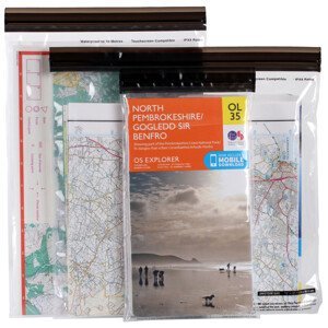 Cestovní pouzdro na doklady LifeVenture DriStore LocTop Bags, For Maps Barva: šedá