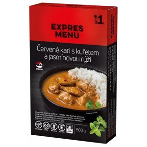 Hotové jídlo Expres menu Červené kari s kuřetem a jasmínovou rýží 500g