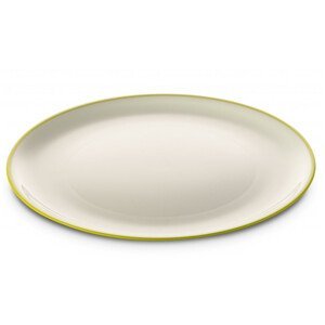 Talíř Omada SANALIVING Dinner Plate 24xh2cm Barva: bílá/zelená