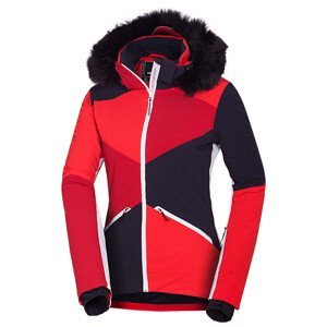 Dámská lyžařská bunda Northfinder Edith Velikost: M / Barva: červená/bílá