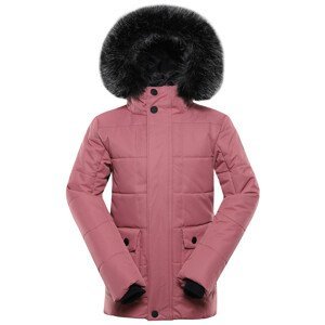 Dětská zimní bunda Alpine Pro Egypo Dětská velikost: 140-146 / Barva: růžová