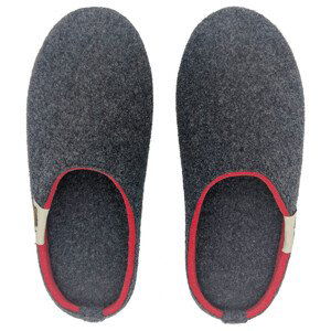 Pantofle Gumbies Outback - Charcoral & Red Velikost bot (EU): 37 / Barva: červená/šedá