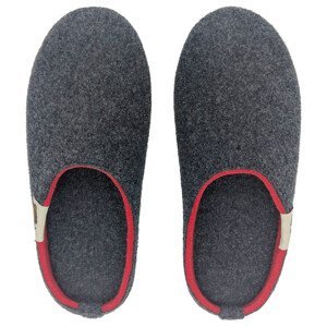 Pantofle Gumbies Outback - Charcoral & Red Velikost bot (EU): 38 / Barva: červená/šedá