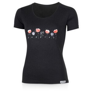 Dámské funkční triko Lasting Poppy Velikost: M / Barva: černá
