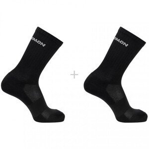 Ponožky Salomon Evasion Crew 2-Pack Velikost ponožek: 39-41 / Barva: černá