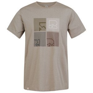 Pánské tričko Hannah Ramone Velikost: L / Barva: šedá/hnědá