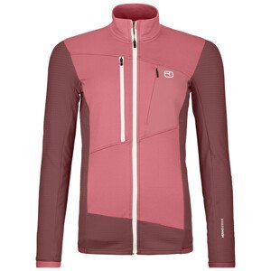 Dámská funkční mikina Ortovox Fleece Grid Jacket W Velikost: S / Barva: růžová