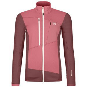 Dámská funkční mikina Ortovox Fleece Grid Jacket W Velikost: L / Barva: růžová