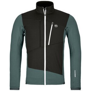 Pánská mikina Ortovox Fleece Grid Jacket M Velikost: L / Barva: modrá/šedá