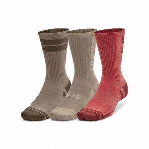 Sada ponožek Under Armour Perf Tech Nov 3pk Crew Velikost ponožek: 40-42 / Barva: červená/šedá