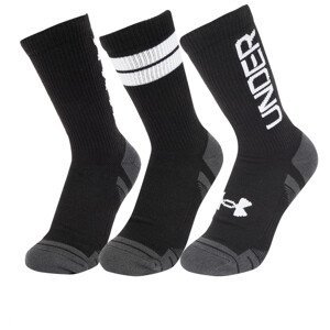 Sada ponožek Under Armour Perf Tech Nov 3pk Crew Velikost ponožek: 40-42 / Barva: černá/bílá