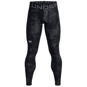 Pánské legíny Under Armour HG Armour Printed Lgs Velikost: L / Barva: černá/šedá