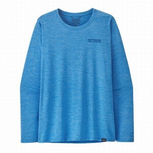 Dámské triko Patagonia W's L/S Cap Cool Daily Graphic Shirt - Lands Velikost: XS / Barva: modrá
