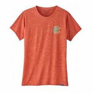 Dámské triko Patagonia W's Cap Cool Daily Graphic Shirt Velikost: XS / Barva: červená