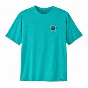 Pánské triko Patagonia M's Cap Cool Daily Graphic Shirt Velikost: M / Barva: světle modrá