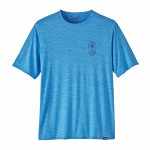 Pánské triko Patagonia M's Cap Cool Daily Graphic Shirt - Lands Velikost: M / Barva: modrá