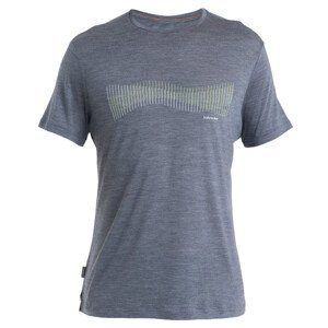 Pánské funkční triko Icebreaker Men Merino 125 Cool-Lite™ Sphere III SS Tee Terrain Lines Velikost: L / Barva: šedá