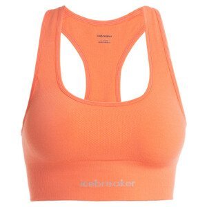 Sportovní podprsenka Icebreaker Women Merino Seamless Active Bra Velikost podprsenky: S / Barva: oranžová
