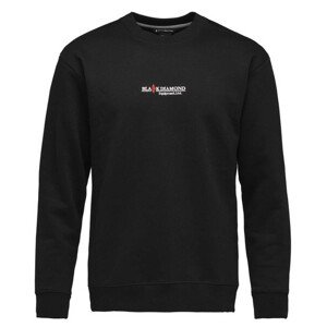 Pánská mikina Black Diamond M Heritage Wordmark Crewneck Velikost: M / Barva: černá