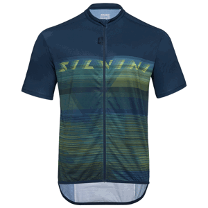 Pánský cyklistický dres Silvini Turano Velikost: XXXL / Barva: modrá/zelená
