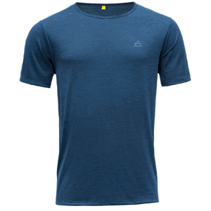 Pánské funkční triko Devold VALLDAL MERINO 130 TEE MAN Velikost: XXL / Barva: modrá
