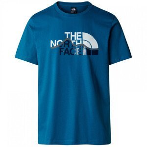 Pánské triko The North Face M S/S Mountain Line Tee Velikost: XL / Barva: modrá