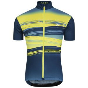 Pánský cyklistický dres Dare 2b AEP Pedal S/S Jersey Velikost: XL / Barva: modrá/žlutá