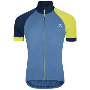 Pánský cyklistický dres Dare 2b Protraction III Jersey Velikost: XL / Barva: modrá/žlutá