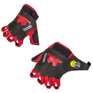 Ferratové rukavice Ocún Crack Gloves Pro Velikost rukavic: M / Barva: černá/červená