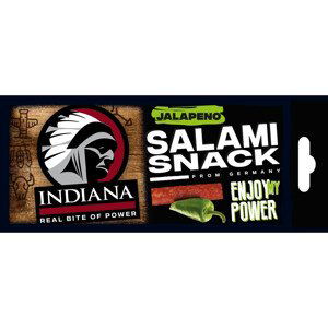 Sušený salám Indiana Jerky Salami Jalapeno 18g