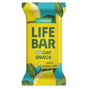Tyčinka Lifefood Lifebar Oat Snack citronový BIO 40 g Příchuť: citron / Barva: žlutá