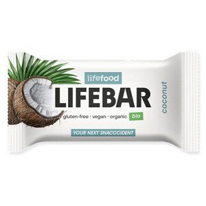 Tyčinka Lifefood Lifebar tyčinka kokosová RAW BIO 40 g Příchuť: kokos / Barva: hnědá