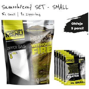 Samoohřev Adventure Menu SET 5x30g + Zipper bag