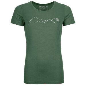 Dámské triko Ortovox Merino Mountain Ts W Velikost: L / Barva: zelená